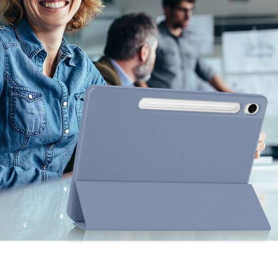 Husă pentru Samsung Galaxy Tab S10 Lite / S10 FE / S9 FE, Smartcase cu spațiu pentru stylus, violet