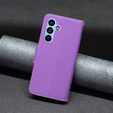 Cu clapetă pentru Samsung Galaxy A54 5G, Wallet Litchi Magnet, violet