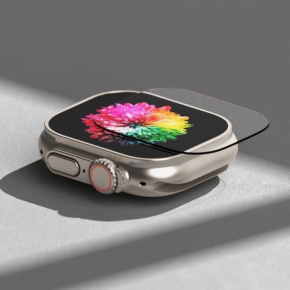 Spigen Szkło Hartowane do Apple Watch Ultra 49mm, Glas.TR "EZ FIT", Clear (2 sztuki)