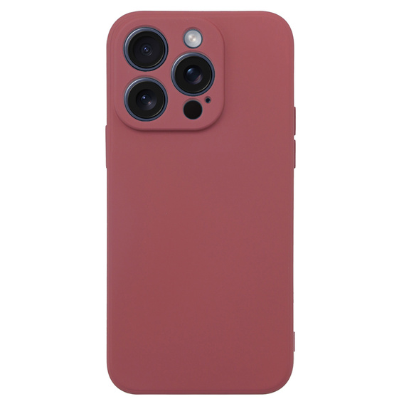 Husa pentru iPhone 15 Pro Max, Silicone Lite, roșu