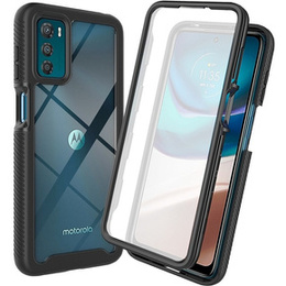 Carcasă pentru Motorola Moto G42 4G, Shockproof, cu folie, negru