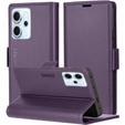 Husă pentru Oppo Reno 14 F / 14 FS, ERBORD Glossy Litchi, portofel cu clapetă, violet