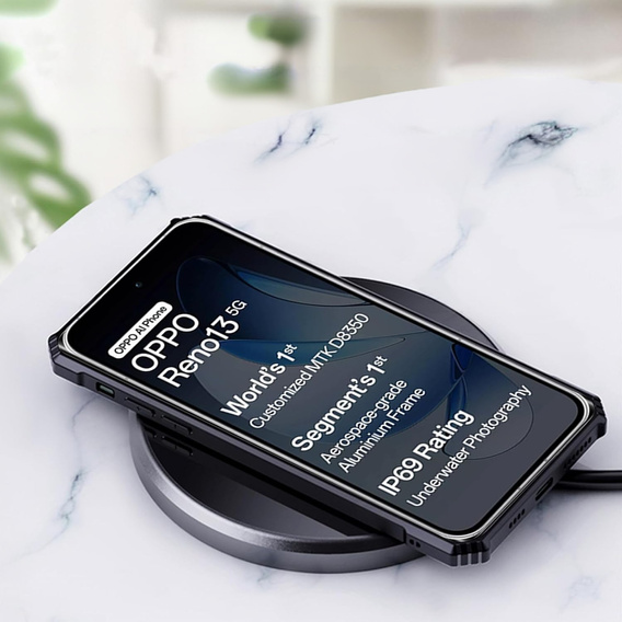 Huse pentru Oppo Reno 13, AntiDrop Hybrid, negru