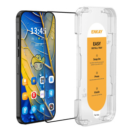 ENKAY sticlă călită ENKAY pentru Google Pixel 9, negru