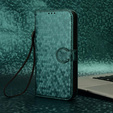 Husa cu clapetă pentru Xiaomi Redmi 15C 4G/LTE, Wallet Rhombus, verde