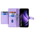Cu clapetă pentru Oppo Reno 13 Pro, Wallet Zipper Pocket, violet