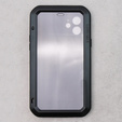 Love Mei Huse pentru iPhone 12, armored with glass, negru