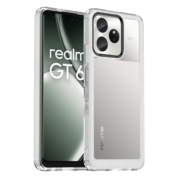 Huse pentru Realme GT 6 / 6T, Fusion Hybrid, transparentă