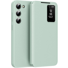 Husă cu clapetă pentru Samsung Galaxy S23, Smart View Wallet, verde