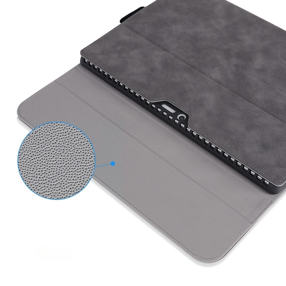 Huse pentru Microsoft Surface Go 3/Go 2/Go, Wallet Pen Slot, gri