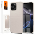 Carcasa Spigen pentru iPhone 16 Pro, Liquid Air, titan + 9H Tempered Glass
