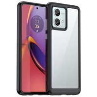 Huse pentru Motorola Moto G84 5G, Fusion Hybrid, transparent / negru