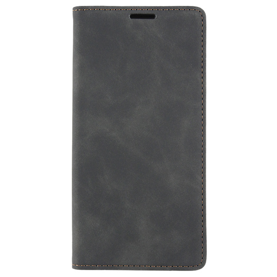Husă pentru Samsung Galaxy A54, ERBORD Vintage, portofel cu clapetă, negru