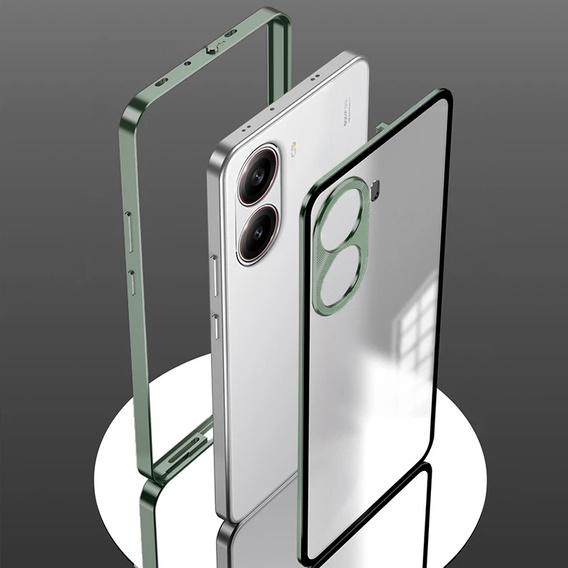 Carcasă pentru Xiaomi Poco X7 Pro 5G, Frame Case, verde