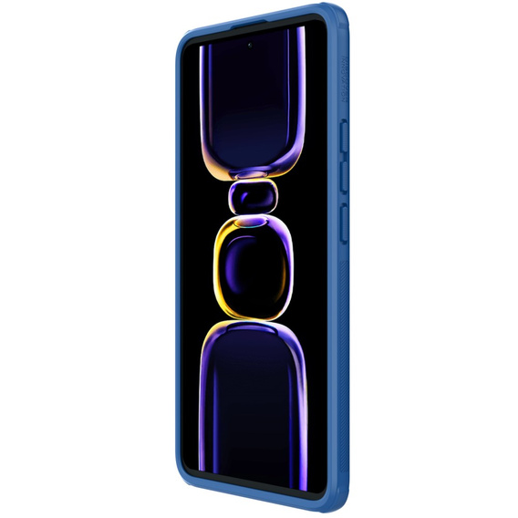 Carcasă NILLKIN pentru Poco F5 Pro 5G, Super Frosted Shield Case, albastru