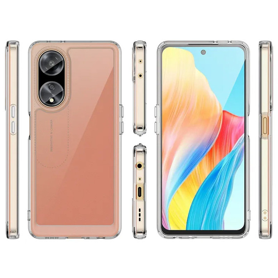 Huse pentru Oppo A98 5G, Fusion Hybrid, transparentă