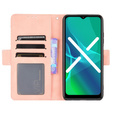 Cu clapetă pentru Oppo Reno7 Lite 5G, Card Slot, roz