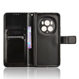 Cu clapetă pentru Honor Magic 6 Pro 5G, Crazy Horse Wallet, negru
