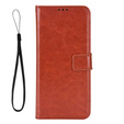 Cu clapetă pentru Motorola Edge 50 Neo / Motorola ThinkPhone 25, Crazy Horse Wallet, maro
