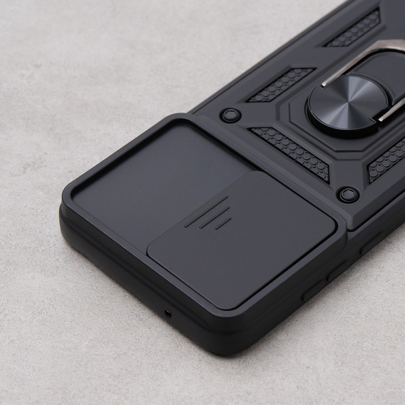 Husă blindată pentru Motorola Moto G84 5G, CamShield Slide, negru