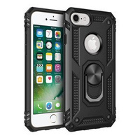 Husă blindată pentru iPhone 6/6S/7/8/SE 2020/SE 2022, Nox Case Ring, negru