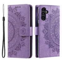 Cu clapetă pentru Samsung Galaxy A35 5G, Mandala, violet