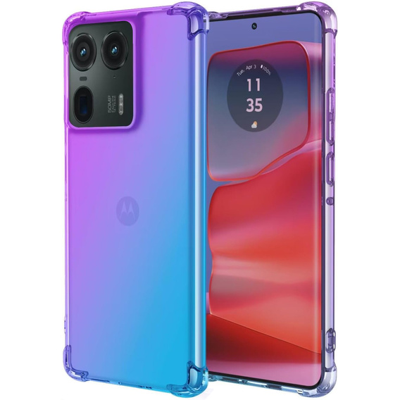 Husa pentru Motorola Edge 50 Ultra, Gradient Dropproof, Violet / albastru