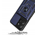 Husă blindată pentru Motorola Moto G15 / Motorola Moto G15 Power, CamShield Slide, albastru
