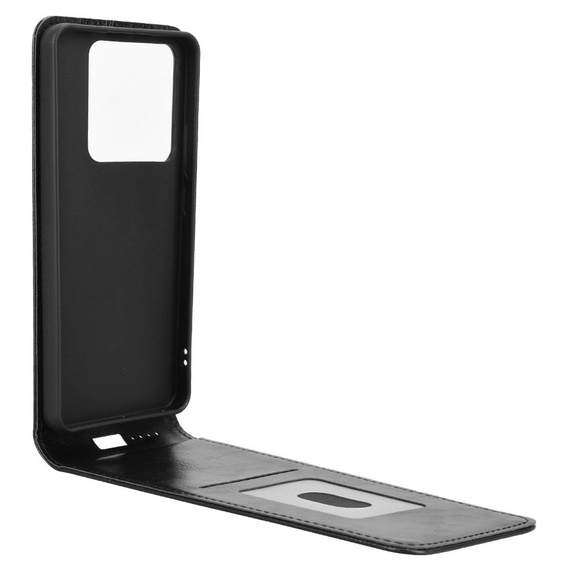 Cu clapetă pentru Xiaomi Poco M7 Pro 5G, Flip, negru