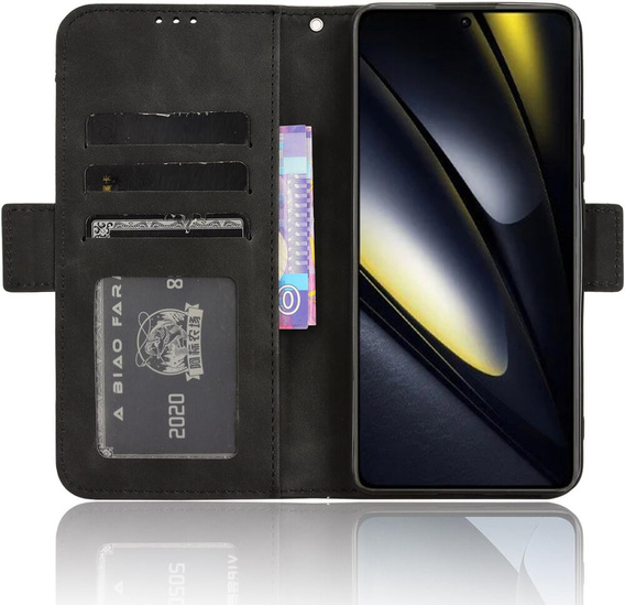 Cu clapetă pentru Xiaomi Poco F6, Card Slot, negru