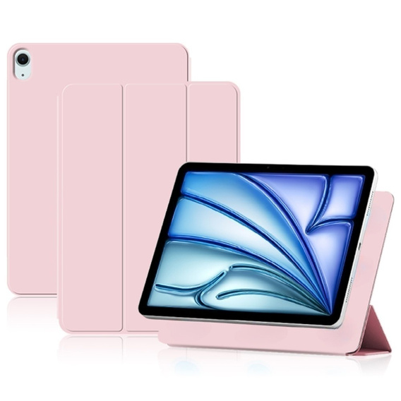 Husă pentru Apple iPad Air 11" 6 gen. 2024 (A2902, Magnetic smartcase, roz