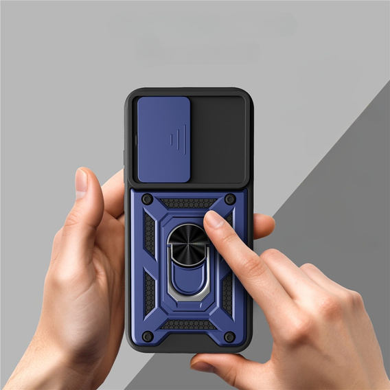 Husă blindată CamShield Slide cu capac pentru cameră și inel pentru Oppo A6 Pro 5G