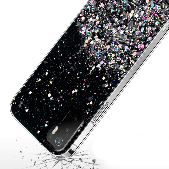 Huse pentru Xiaomi POCO M3, Glittery, negru