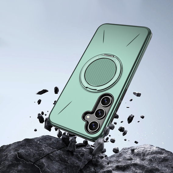 Husă MagSafe cu suport pentru Samsung Galaxy A37 5G, verde