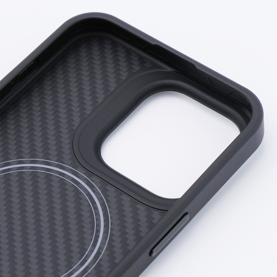 Husă pentru iPhone 15 Pro Max, Aramid Fiber Cover, negru