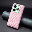 Cu clapetă pentru Infinix Hot 40i, Wallet, BINFEN COLOR, roz