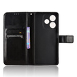 Cu clapetă pentru Oppo A5 Pro 5G, Crazy Horse Wallet, negru