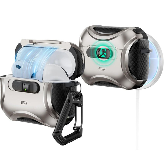 Husă ESR Cyber FlickLock MagSafe pentru căști Apple AirPods Pro 3