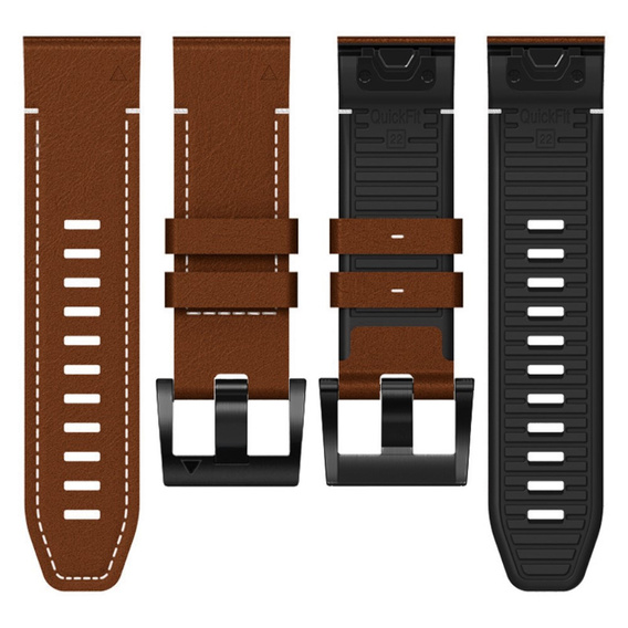 Curea din piele Quickfit pentru Garmin Fenix 5/6/6 PRO/7 Forerunner 965/955/945