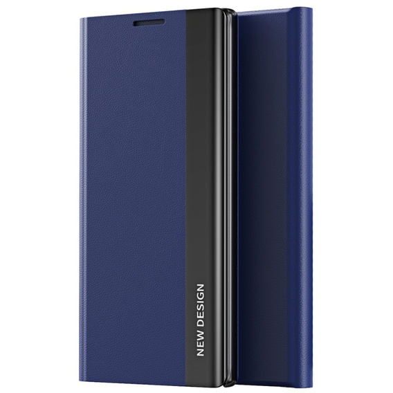 Cu clapetă pentru Xiaomi Redmi 12C, Side Magnetic, albastru închis