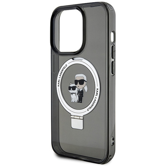 Suport pentru inel Karl Lagerfeld Husa MagSafe Karl & Choupette pentru iPhone 15 Pro