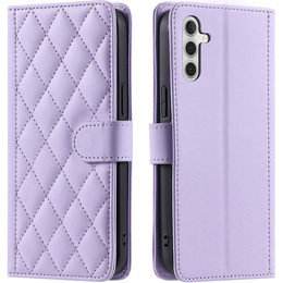 Husă cu clapetă pentru Samsung Galaxy A16, Rhombus Crossbody Leather, violet