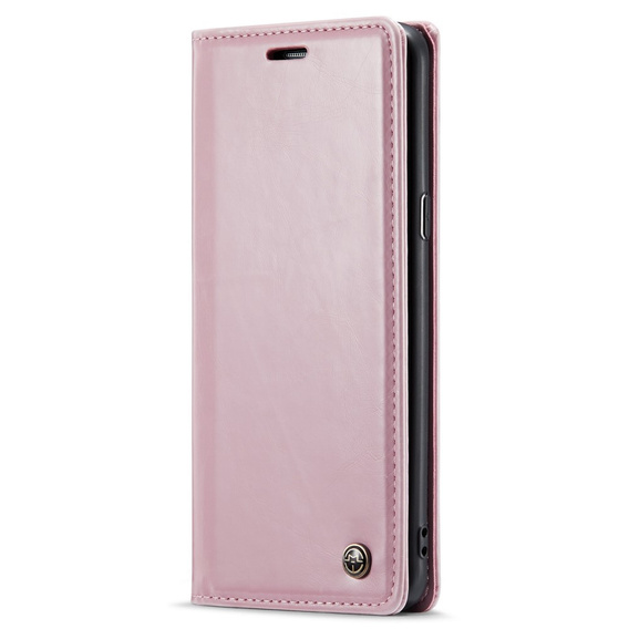 Carcasă flip CASEME pentru Samsung Galaxy S8, Waxy Textured, roz