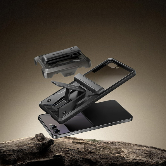 Husă Tongate MECH cu MagSafe pentru Samsung Galaxy Z Flip7 FE / Z Flip6, verde