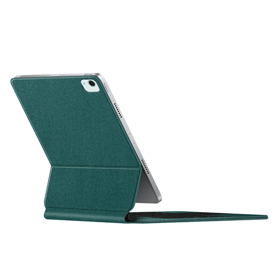 Husă de tastatură pentru iPad Air 13" 2024, Magnetic Keyboard Touchpad, verde