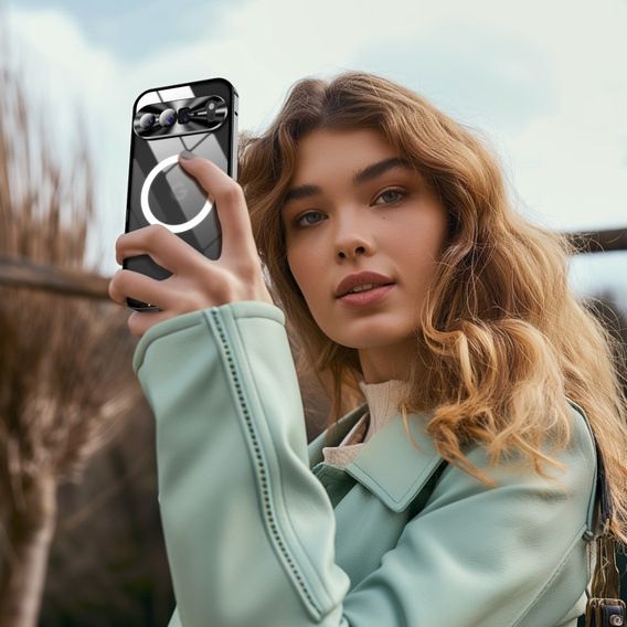 Carcasă de protecție pentru camera foto pentru Google Pixel 9 Pro XL, CamShield MagSafe, negru