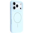 Manșon din silicon pentru iPhone 17 Pro Max, pentru MagSafe, antișoc, albastru