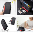 Cu clapetă pentru Xiaomi Redmi 14C / Xiaomi Poco C75, Wallet Zipper Pocket, negru