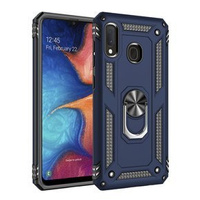 Husă blindată pentru Samsung Galaxy A20E, Nox Case Ring, albastru