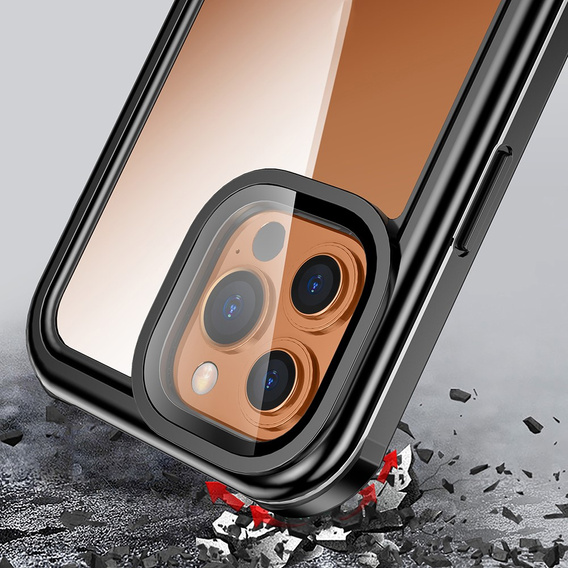 Husă impermeabilă IP68 pentru iPhone 13 / 13 Pro, negru